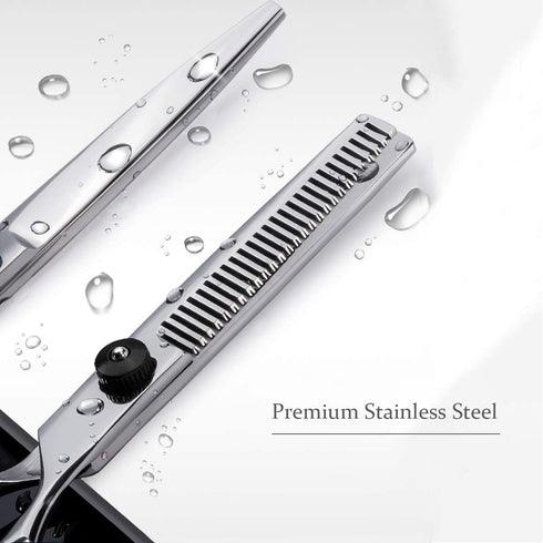 Hair Cutting Scissors Thinning Shears Kit, Fcysy Hair Scissors Set Professional Haircut Scissors Kit, Barber Shears Tijeras De Peluqueria Profesio...