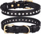 Pet Collar, Bling Rhinestone Leather Collar Adjustable Puppy Collar for Small Medium Dog (XS, Black)...