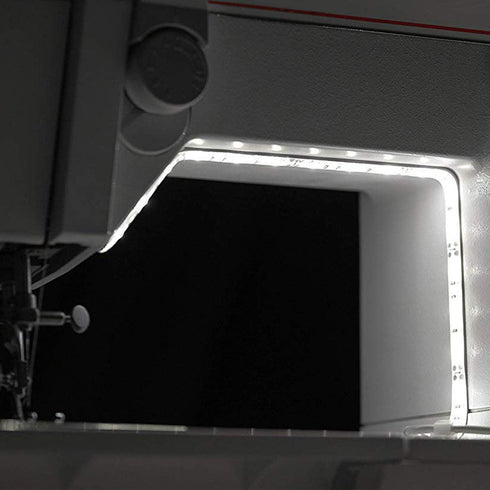 the Light, LED Sewing Machine Light Strip Kit - 12 Inch Cut-to-Fit LED Strip w/18 Bright White LEDs, Smart-Touch Dimmer and 6 Foot USB Power Cord...