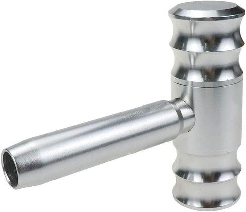 Aluminum Alloy T-Handle Gear Shift Knob, Universal Fit Aircraft Joystick Design Gear Stick Adapter for Most Transmission Vehicles (Silver)...