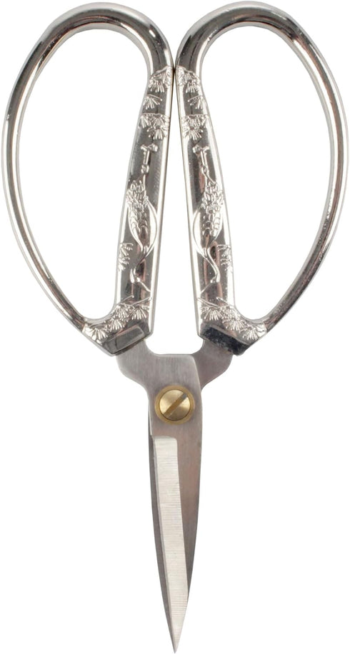 JubileeYarn Crane Motif Large Embroidery Craft Scissors - Brushed Nickel - 1 Pair...