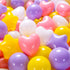 Ball Pit Balls Stars for Toddlers- 100 Pack 3 Shapes Balls Stars and Hearts for Ball Pit Playroom Playpen, Non-Toxic Plastic Toy Balls Shower Part...