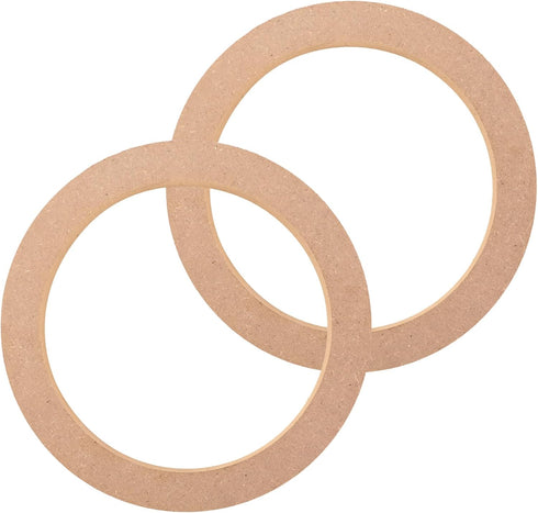 Universal 6.5 Speaker Spacer: 2×6.5 speaker spacer Wooden MDF Speaker Rings for Cars/Boats/Trucks/RV...