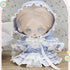 niannyyhouse Dresses Ponchos Gown Outfit 20cm 8in Plush Doll Clothes Dress Up (Blue)...