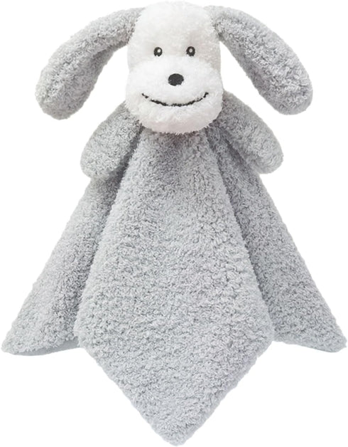 Baby Gray Puppy Soft Stuffed Animal Security Blanket, Plush Dog Character Lovey Blanket, Baby Shower/Nursery Gift, Cuddly Newborn, Infant, Toddler...