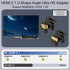 QIANRENON HDMI 2.1 U Shape Angle Display Adapter 8K HDMI 2.1 Male to Female 180° Angle Ultra HD Connector Socket 3D 8K@60Hz UHD2.1, for HDTV Lapto...