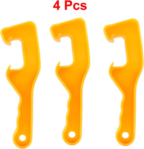 4pcs Paint Can Lid Opener, 5 Gallon Bucket Opener, Plastic Bucket Pail Paint Barrel Lid Can Opener, Bucket Lid Wrench Opener for Home Industrial O...