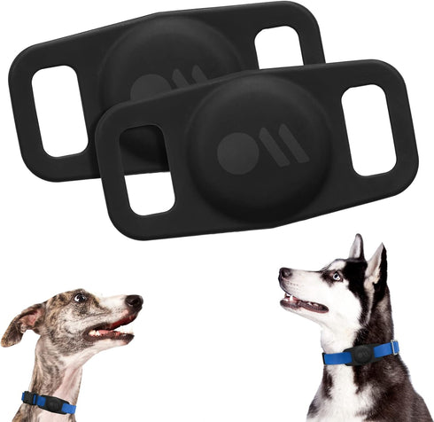 Case-Mate 2 Pack Airtag Dog Collar Holder - Water Resistant Airtag Holder Dog Tag - Lightweight Protective Airtag Case for Dog Collar - Pet Collar...