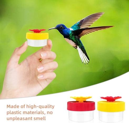 Handheld Hummingbird Feeders, 2pcs Hummingbird Hand Feeder, Hand Hummingbird Feeders, Hummingbird Feeder Handheld with Cleaning Brush for Outdoor ...