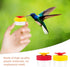 Handheld Hummingbird Feeders, 2pcs Hummingbird Hand Feeder, Hand Hummingbird Feeders, Hummingbird Feeder Handheld with Cleaning Brush for Outdoor ...