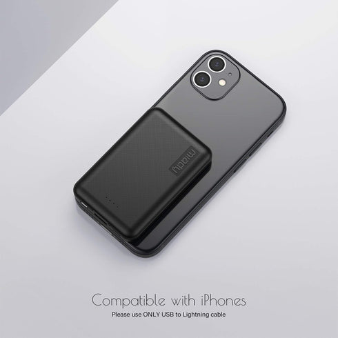 Miady 2-Pack 5000mAh Mini Portable Charger, Power Pack with 5V 2.4A USB-C Output, Power Bank Phone Charger for iPhone 15/14/13/12/... Series, Andr...
