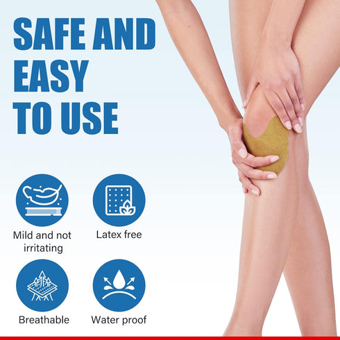 Pain Relief Patches, Knee Pain Relief Patches, 24 Count, for Back, Neck, Shoulder, Knee Pain and Muscle Soreness, 8 Hours Heat Therapy Relief...