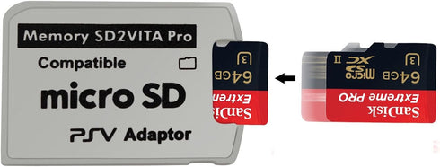 Funturbo Ultimate Version SD2Vita 5.0 Memory Card Adapter, PS Vita PSVSD Micro SD Adapter PSV 1000/2000 PSTV FW 3.60 HENkaku Enso System...
