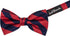 Jacob Alexander Stripe Woven Men's College Striped Pretied Bowtie...