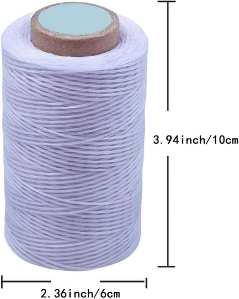 MIUSIE Colorful 284Yards Leather Sewing Waxed Thread-Practical Long Stitching Thread for Leather Craft DIY/Bookbinding/ Shoe Repairing/Leather Pro...