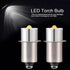 1Pc Silver P13.5S Mag Light LED Bulb 3-6 C&D Cells Torch Flashlight LED Converter 6V White 12V 3V 9V 18V White/Warm 24V 4.5V LED Bulbs Handheld Fl...