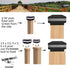 INDARUN 4x4 Solar Post Cap Led Lights Outdoor Fit 4x4 5x5 6x6 Wooden Posts, Fence Deck Post Lights Solar Powered Waterproof Landscape Lighting 650...