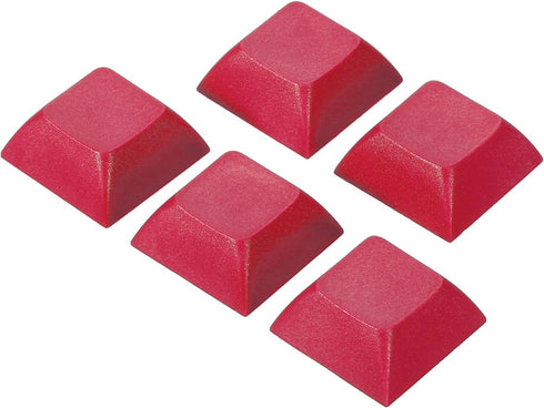 PATIKIL 1U Blank Keycaps, 5 Pack Universal PBT Keyboard Replacement Accessories for MX Mechanical Keyboard, Red...