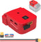 Power Wheels Battery Adapter with USB Ports & XT60 Port, Fit for Milwaukee 18v Battery, Power Adapter for Mobile Devices, Electric Vehicles, DIY P...