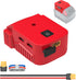 Power Wheels Battery Adapter with USB Ports & XT60 Port, Fit for Milwaukee 18v Battery, Power Adapter for Mobile Devices, Electric Vehicles, DIY P...