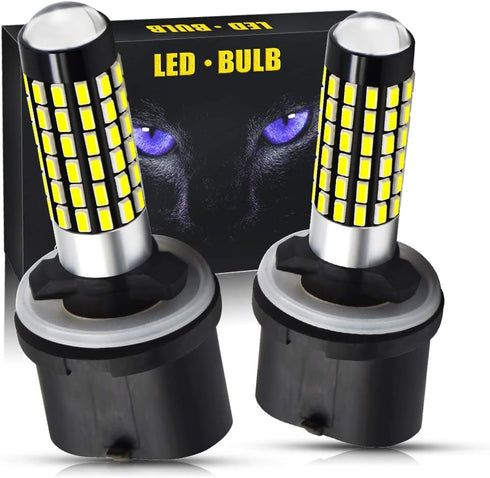 AC9-36V 880 890 885 LED Fog Light Bulbs Super Bright 1500 Lumens 78-SMD 3014 Chips Lens Replace for DRL Fog Lights.(2-Pack)...