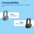 Ear Pads Replacement for Sony WH-H900N / Sony MDR-100ABN Noise Cancelling Headphone by MMOBIEL - Memory Foam and Protein PU Ear Pad Cushions - Noi...