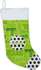 Caroline's Treasures SB3154-CS Soccer Score Christmas Stocking Fireplace Hanging Stockings Christmas Season Party Decor Family Holiday Decorations...