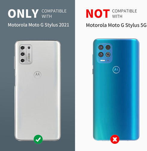 DUOPAL for Motorola Moto G Stylus 2021 Case, Military Grade Protection Shockproof Case with Tempered Glass HD Screen Protector and Kickstand Compa...