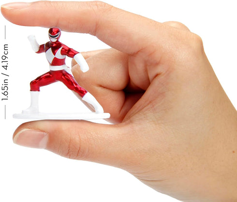 Jada Toys Power Rangers 1.65" Die-cast Metal Collectible Figures 20-Pack, Toys for Kids and Adults, Silver...