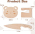 Wooden Kids Toddler Knife Set, Cutting Board and Safe Knife Set for Real Cooking, 3 Pcs Toddler Kitchen Tools, Cooking and Baking for Little Chefs...