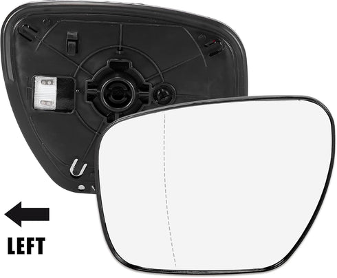 X AUTOHAUX Car Rearview Mirror Glass Replacement with Backing Plate Heated Left Driver Side for Mazda 5 CX-7 for Mazda CX-9...