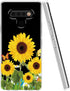Clear Slim Designed for LG K51 Case, for LG Q51 Case,Shock-Absorption Floral Flexible Soft TPU Rubber Protective Cover for LG K51 (Sunflower)...