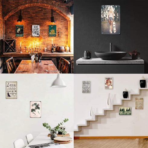 5S Lean Workplace Landscape Sign Metal Tin Signs for Home/Office/Garages/Restaurants/Bedroom/Cafes Bars Pub/Man Cave Wall Decor Poster Sign 12x8 I...
