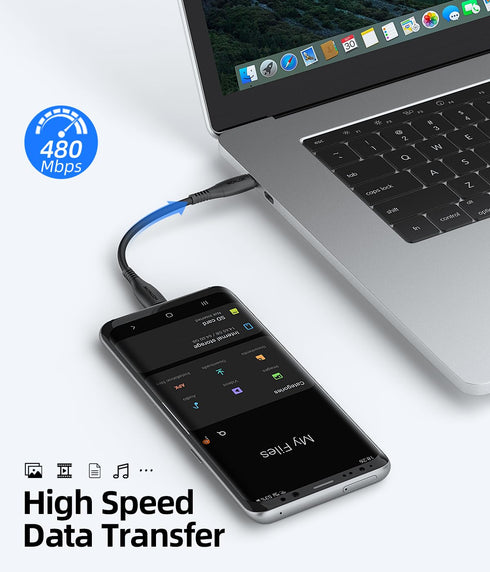 USB C to C Cable 1FT 3 Pack, 12inch USB-C 65W Fast Charging Cords for Samsung Galaxy S21/S21+/S20+ Ultra, Note 20/10 Ultra, Air 2020, iPad Pro, Po...