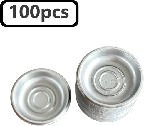 100 Pcs Plastic Disposable Sauce Dishes, Dipping Soy Sauce Seasoning Plate Bowls, Mini Condiment Appetizer Tray for Sushi Soy Mustard Vinegar Ketc...