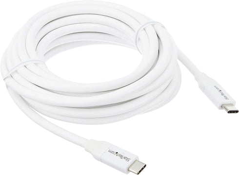 StarTech.com USB C to USB C Cable - 13 ft / 4m - 5A PD - M/M - White - USB 2.0 - USB-IF Certified - USB Type C Cable - USB C Charging Cable...