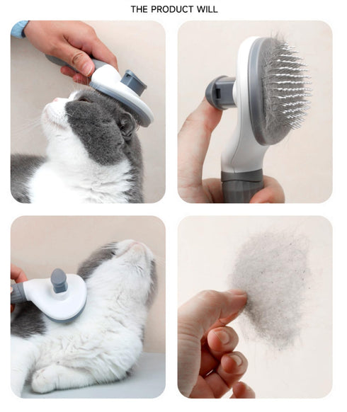 Pet grooming brush remove loses hair Laretti easy to use and comfortable dog brush stainless cat brush pet supplies...