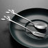 AnSaw Elegant Silver Leaf Coffee Spoons - 10-Piece, 4.7" Mini Stainless Steel Espresso & Dessert Tea Spoons, Perfect for Demitasse & Small Serving...