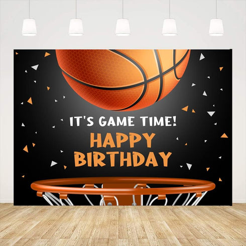 Ticuenicoa 5x3ft Basketball Themed Backdrop Happy Birthday Party Decorations for Teens Kids Game Time Background for Photography Newborn Baby Birt...