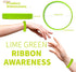Lime Green Ribbon 50 Pcs Silicone Bracelets Bulk Childhood Mental Health Awareness Products Dysthymic Disorder Lymphoma Lyme Disease Awareness Rub...