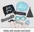 Fully Assembled Sweet 16 Birthday Photo Booth Props - Set of 30 - Teal Blue & Silver Selfie Signs - 16th Party Supplies & Decorations - 16th Bday ...