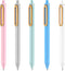 Aesthetic Gel Pens, 0.5 mm Fine Point Black Ink Pens, Quick Dry Smooth Writing Pens for Journaling Note Taking,Cute School Office Supplies,Gifts f...