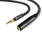 Devinal 1/4" Female to 3.5mm Cable, 6.35mm Female to 3.5mm (1/8" inch) Stereo Headphone Adapter, Quarter inch Female Jack to Mini-Jack TRS Male Pl...