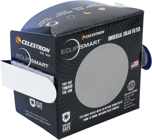 Celestron – EclipSmart Safe Solar Eclipse Telescope and Camera Filter – Meets ISO 12312-2:2015(E) Standards – Works with Your Telescope, Spotting ...