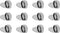 12Pcs Phone Charm Hook Adhesive Metal Phone Finger Grip Hook Cell Phone Ring Holder Stand for DIY Accessories (Black, Heart Shaped)......