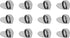 12Pcs Phone Charm Hook Adhesive Metal Phone Finger Grip Hook Cell Phone Ring Holder Stand for DIY Accessories (Black, Heart Shaped)......