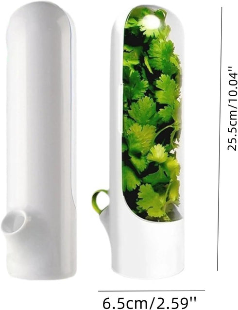 1PCS Herb Saver Refrigerator Vegetable Preservation Bottle Herb Storage Container Clear Herb Container for Kitchen Fresh Keeper Cilantro Mint Aspa...