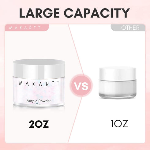Makartt Glitter Acrylic Nail Powder,2oz Mixed Sparkly Acrylic Powder,Pink Yellow Star Clear Nail Acrylic Powder for Extension Carving Sticking Man...