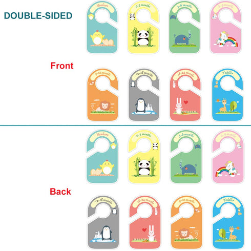 Baby Closet Dividers with Extra Stickers - Cute Nursery Clothes Organizer/Hangers...