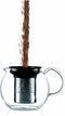 Bodum 34oz Assam Glass Tea Press with Stainless Steel Filter, Brushed...